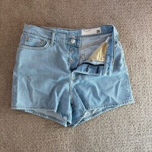 rag & bone Light Blue Jean Shorts